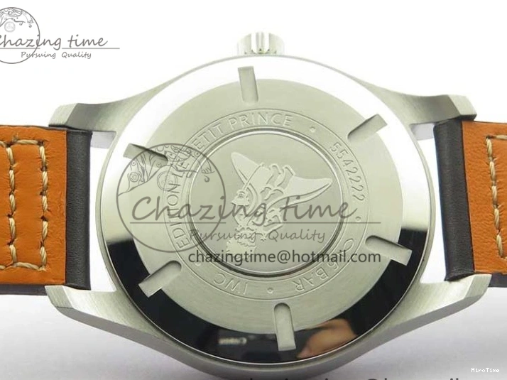 MIROTIME 0513 MARK XVIII Le Petit Prince IW327004 SS FKF 1:1 Best Edition Blue Dial On Brown Leather Strap Trendsetting 7117